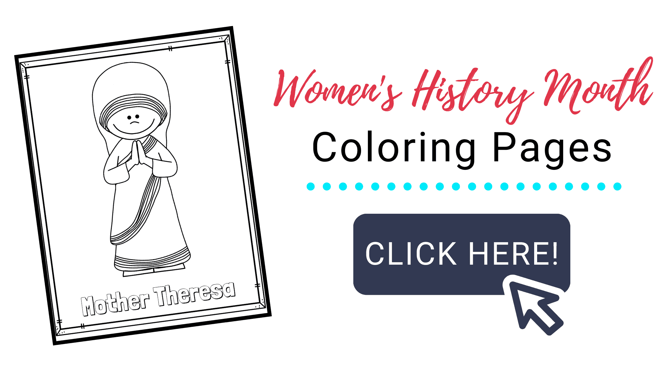 Printable womens history month coloring pages for kids