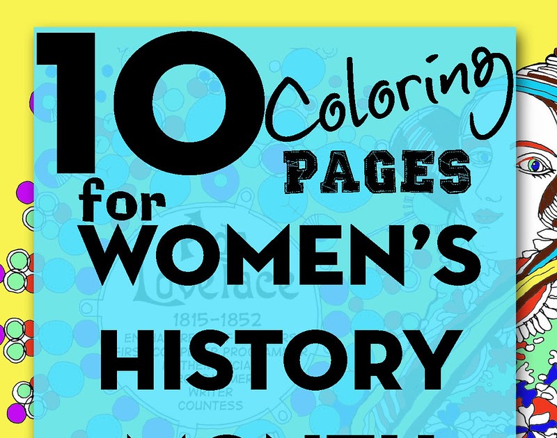 Coloring pages for womens history month