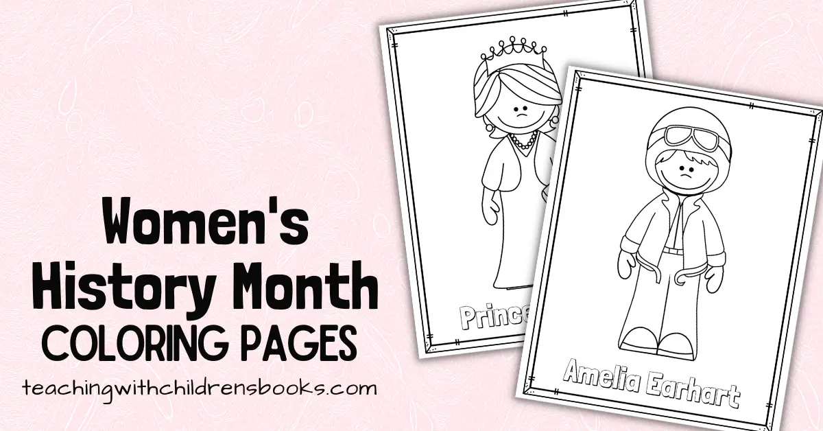 Printable womens history month coloring pages for kids