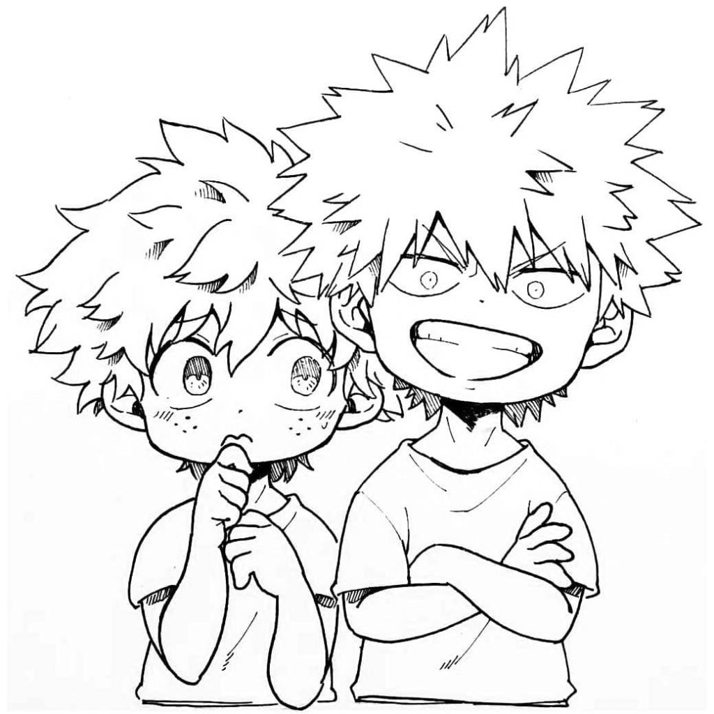 Gambar deku coloring pages