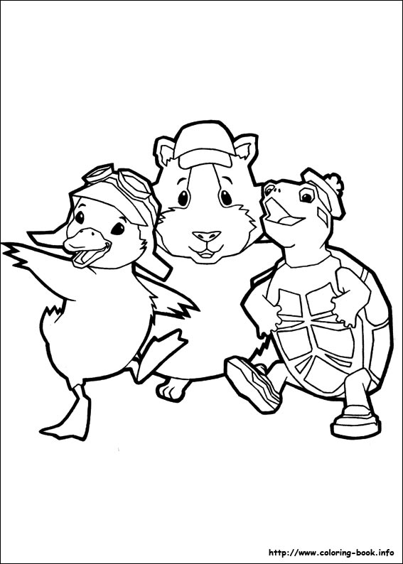 Wonder pets coloring picture