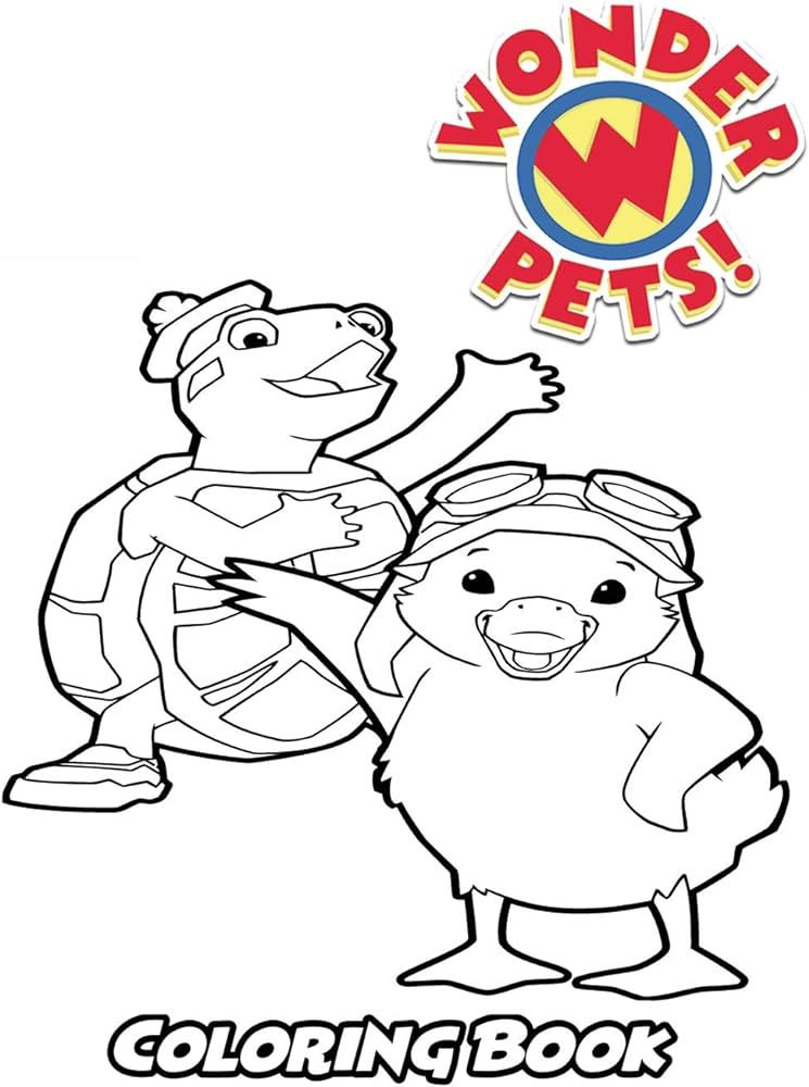 Wonder pets coloring book coloring book for kids and adults activity book with fun easy and relaxing coloring pages books