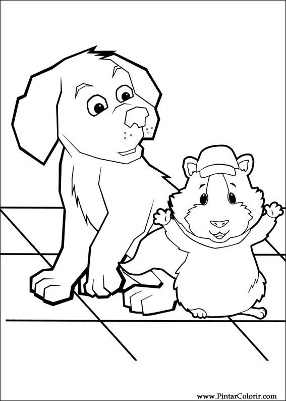 Drawings to paint colour wonder pets