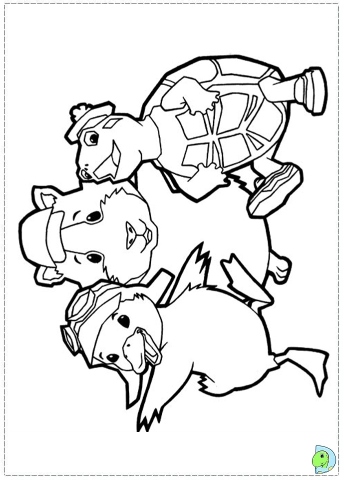 Wonder pets coloring page