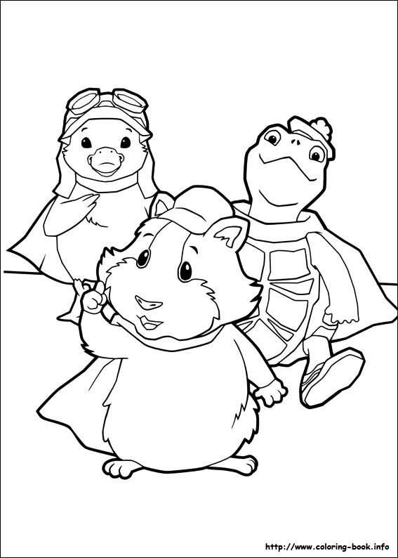 Wonder pets coloring picture