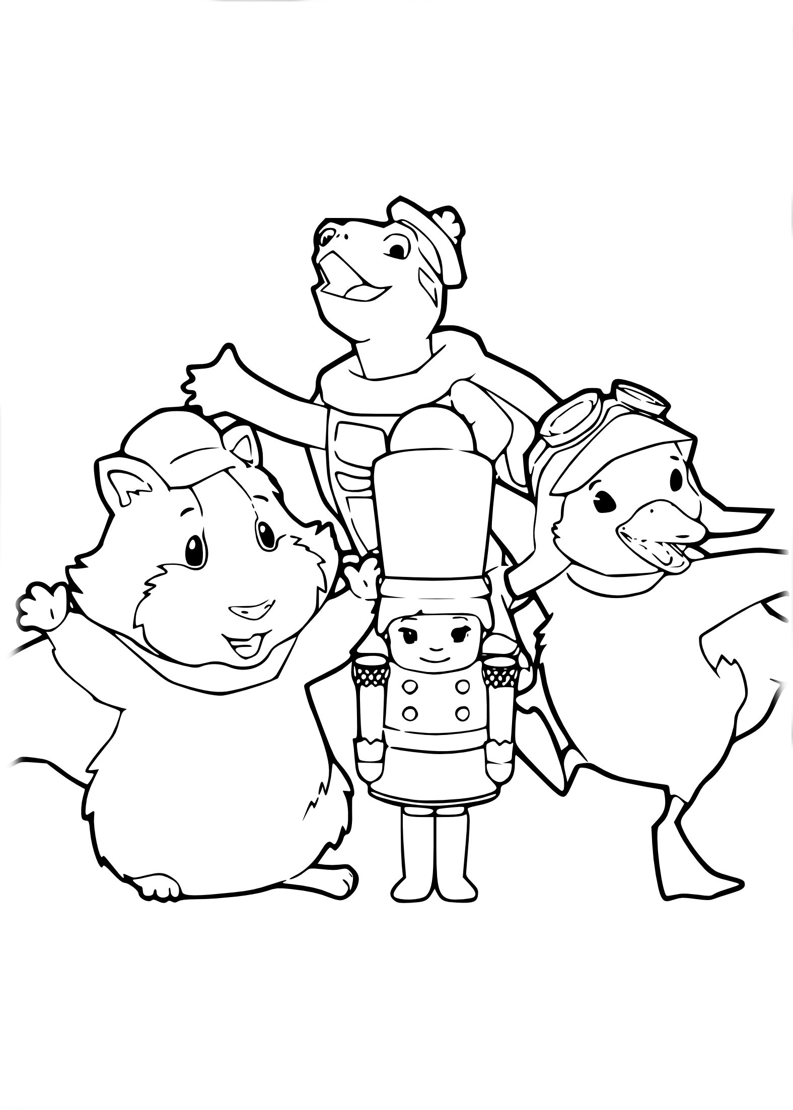 Wonder pets coloring page