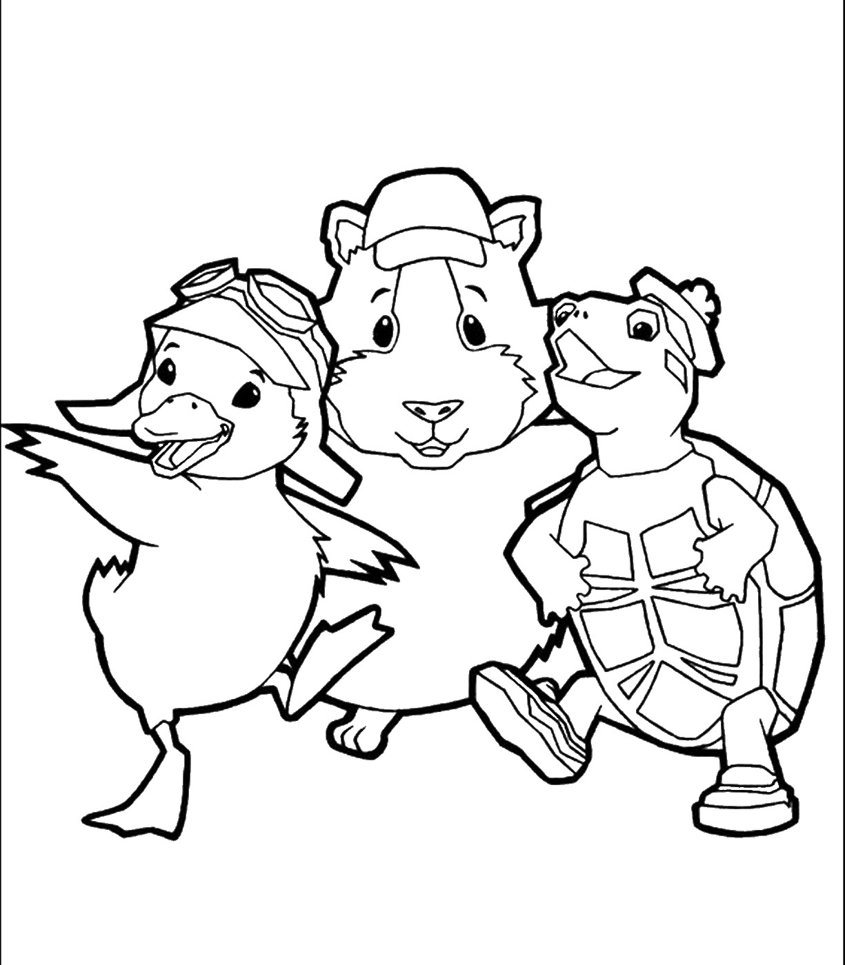 Wonder pets coloring pages