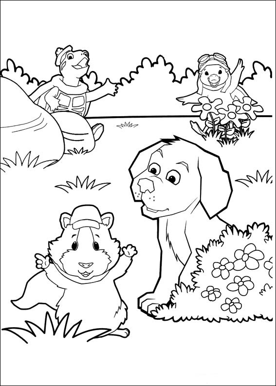 Free printable coloring sheets wonder pets