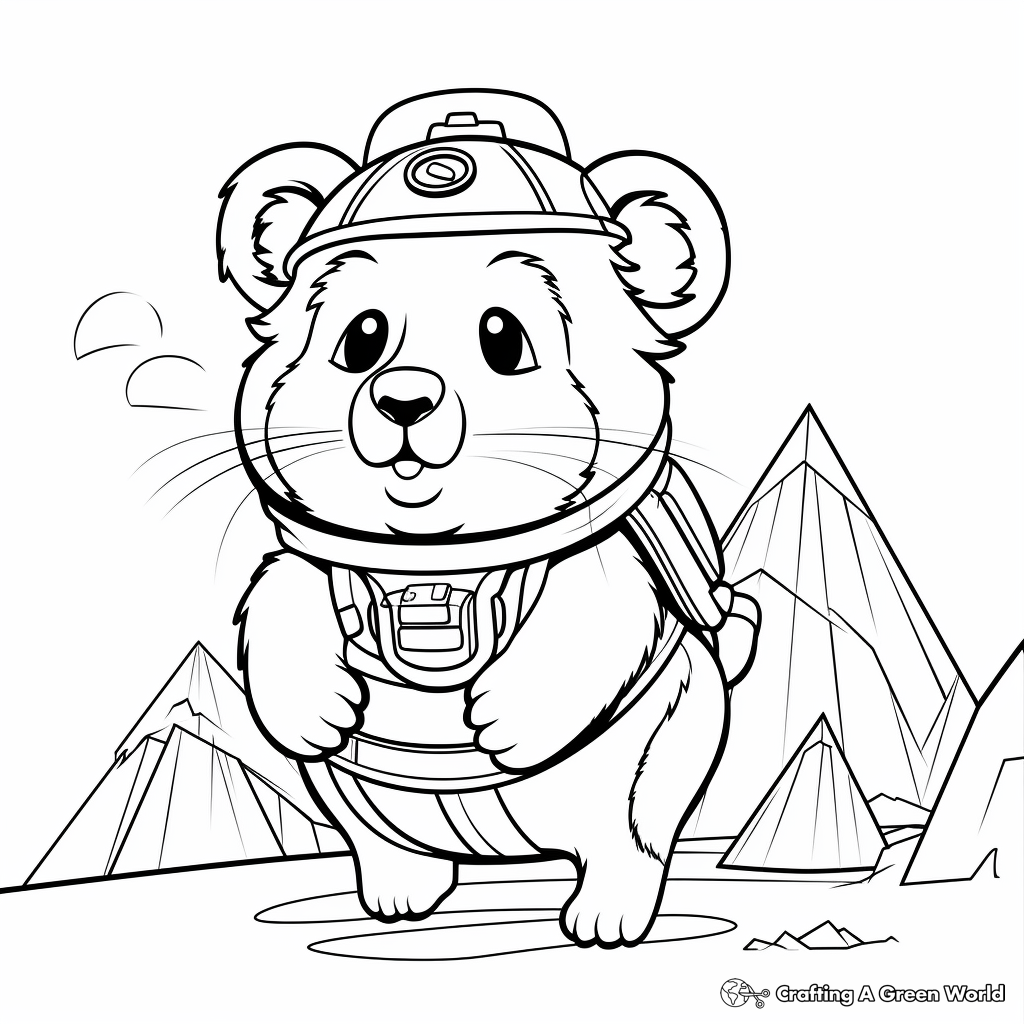 Hamster coloring pages