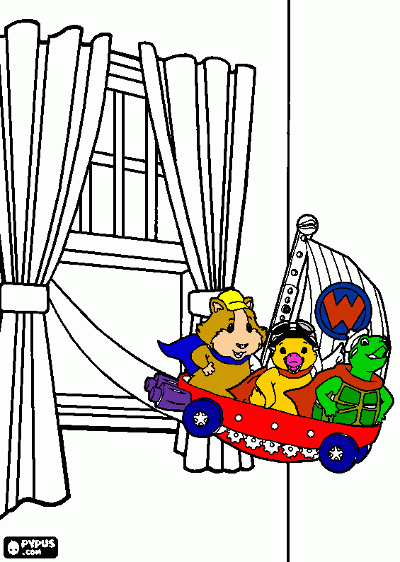 Wonder pets coloring page printable wonder pets