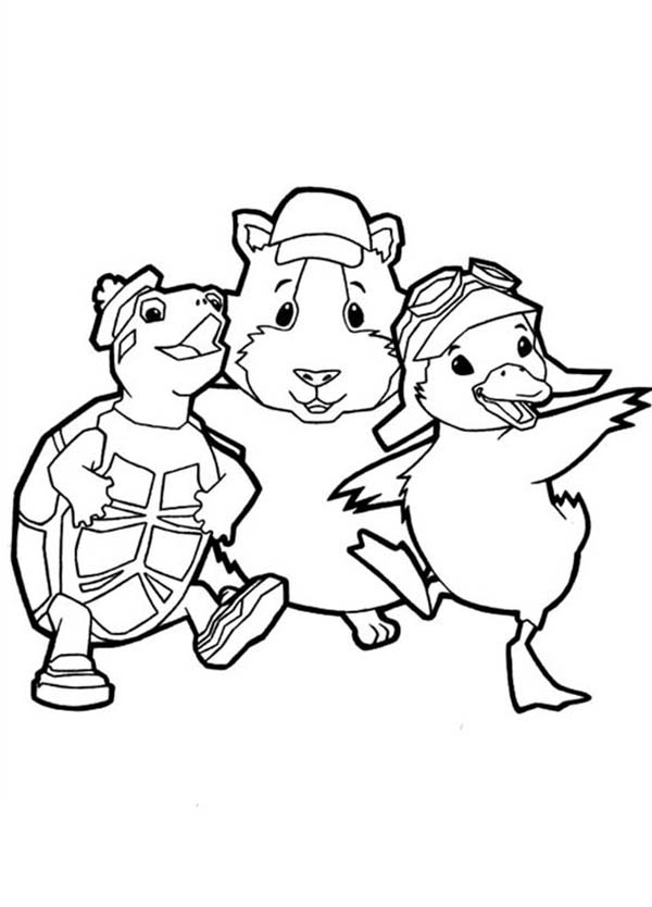 How to draw wonder pets characters coloring page coloring sun