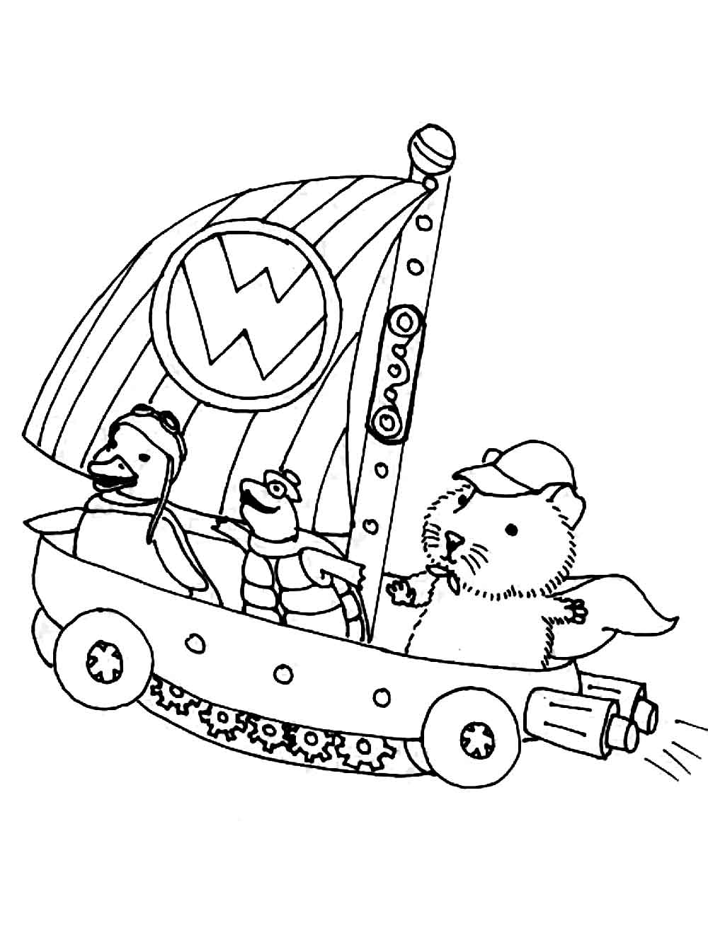 Wonder pets coloring pages