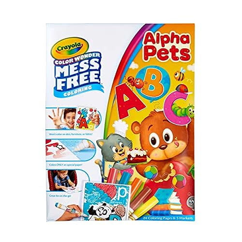 Color wonder alpha pets mess free coloring for toddlers coloring pages mess free markers gift for kids ages