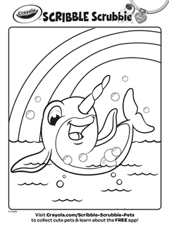 Scribble scrubbie pets free coloring pages