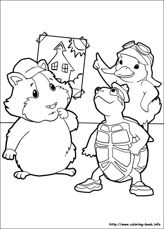 Wonder pets coloring page