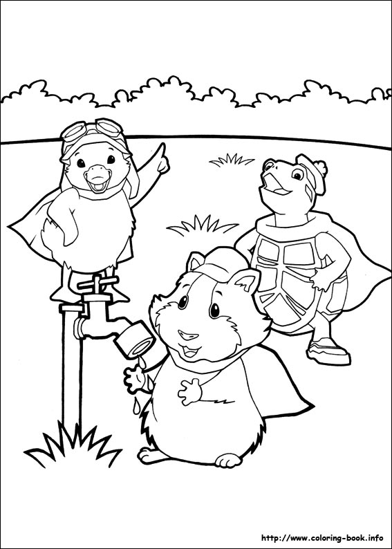 Wonder pets coloring picture