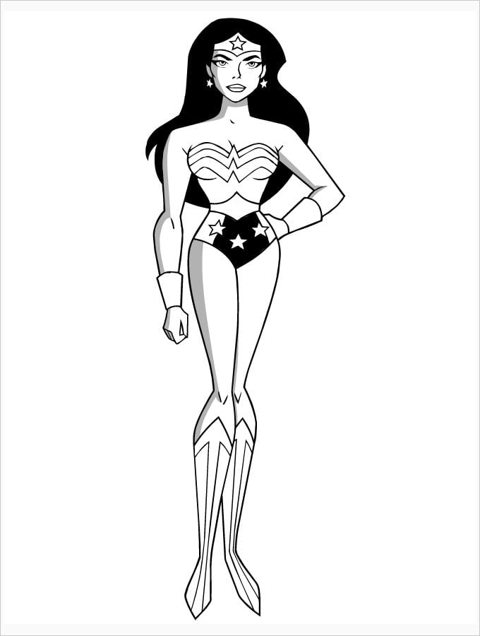 Superhero coloring pages