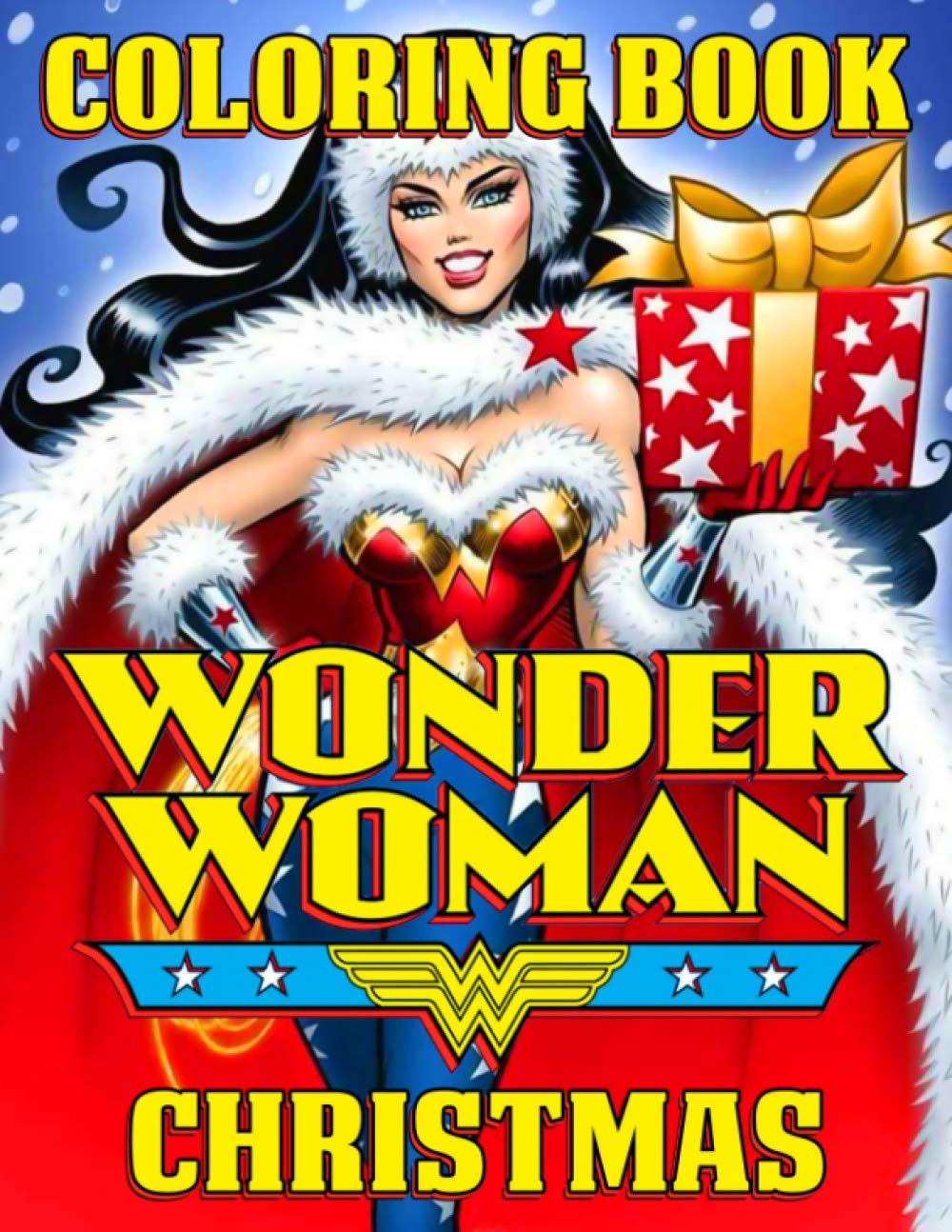 Wonder woman christmas coloring book amazing wonder woman christmas adult coloring books colouring page by jackson dines