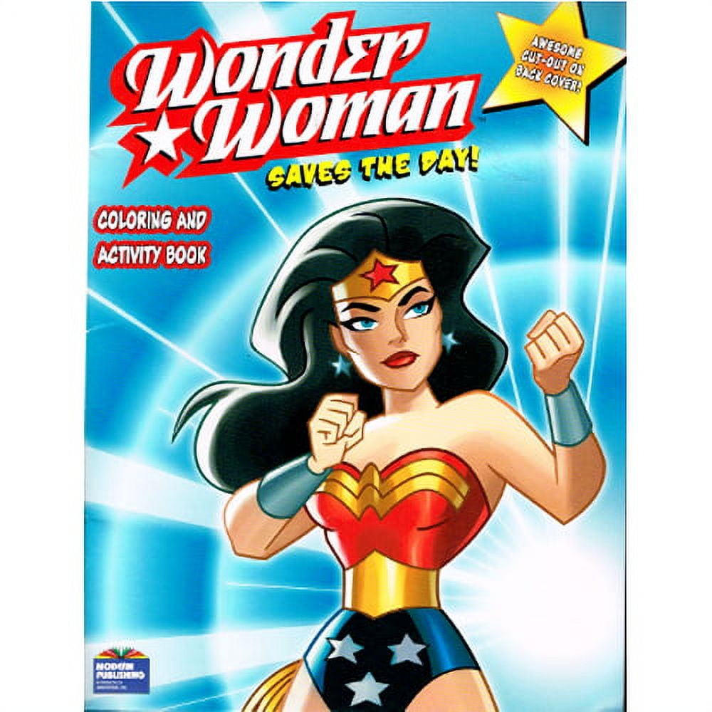 Wonder woman saves the day coloring book ct