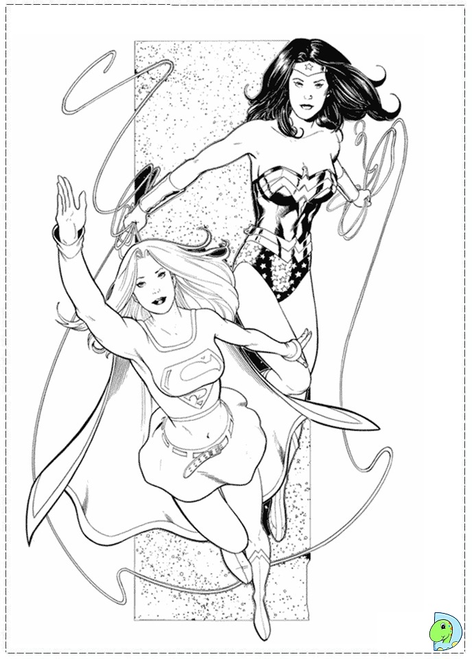 Wonder woman coloring page