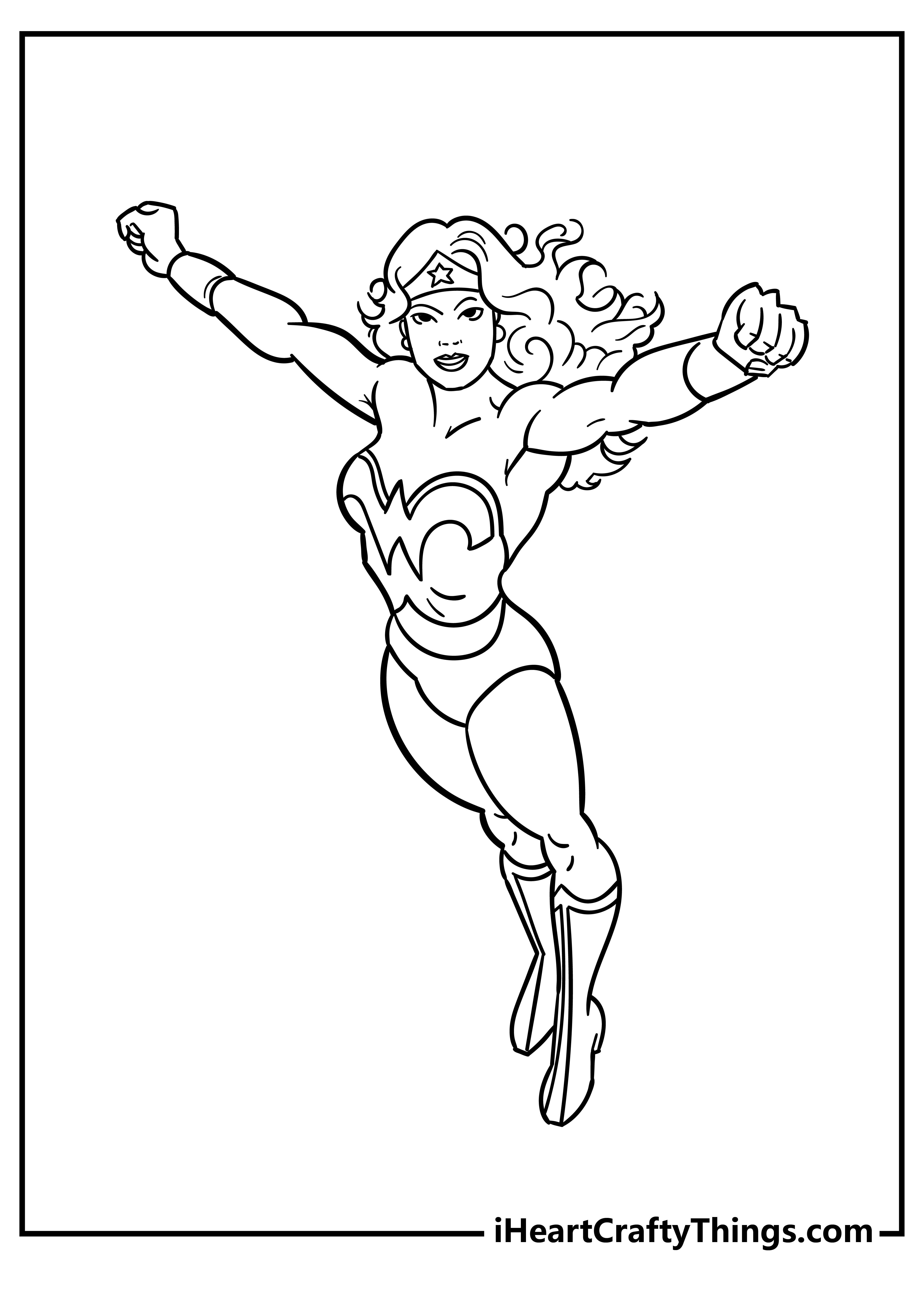 Wonder woman coloring pages free printables