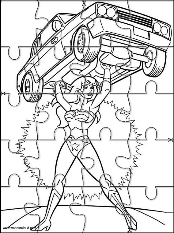 Wonder woman printable puzzles