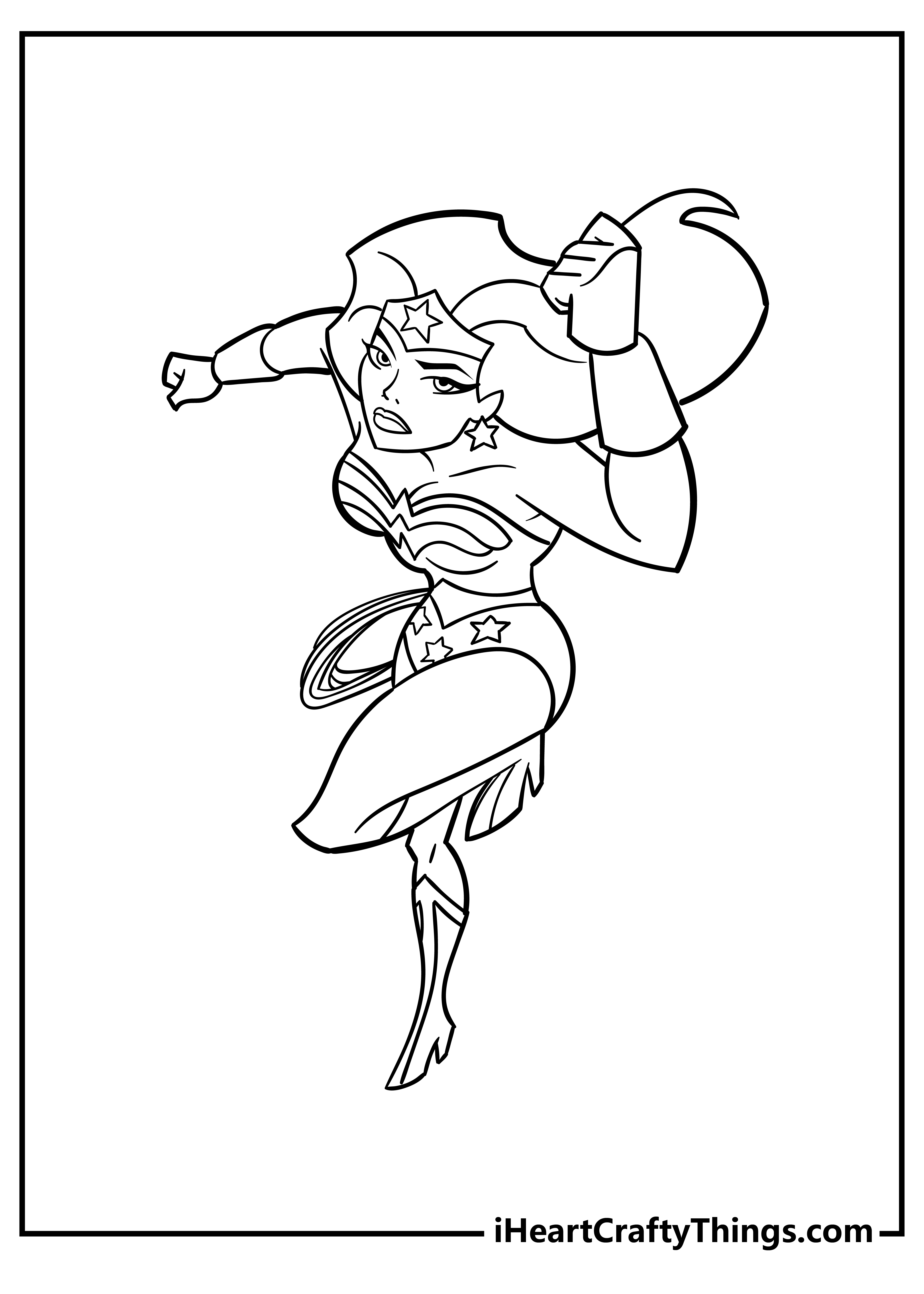 Wonder woman coloring pages free printables