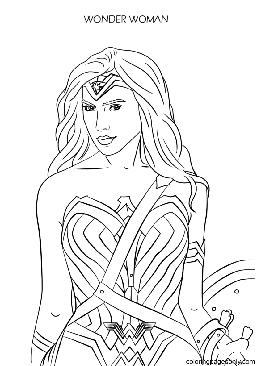 Wonder woman coloring pages printable for free download