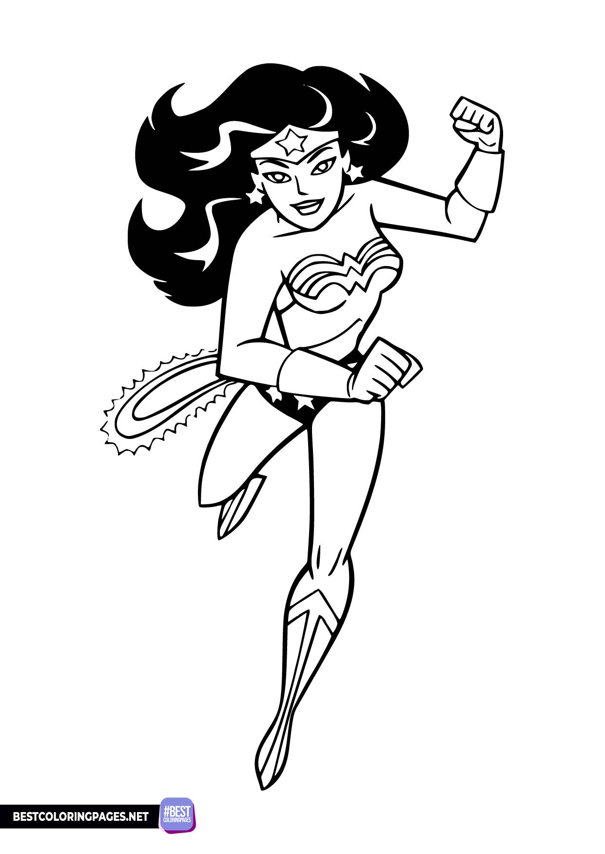 Wonder woman coloring sheet