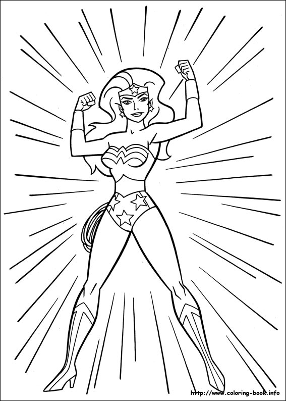 Wonder woman coloring picture