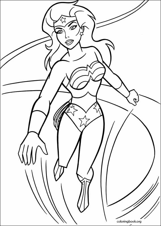 Wonder woman coloring page