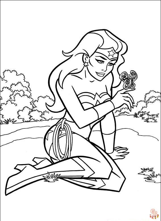 Wonder woman coloring pages