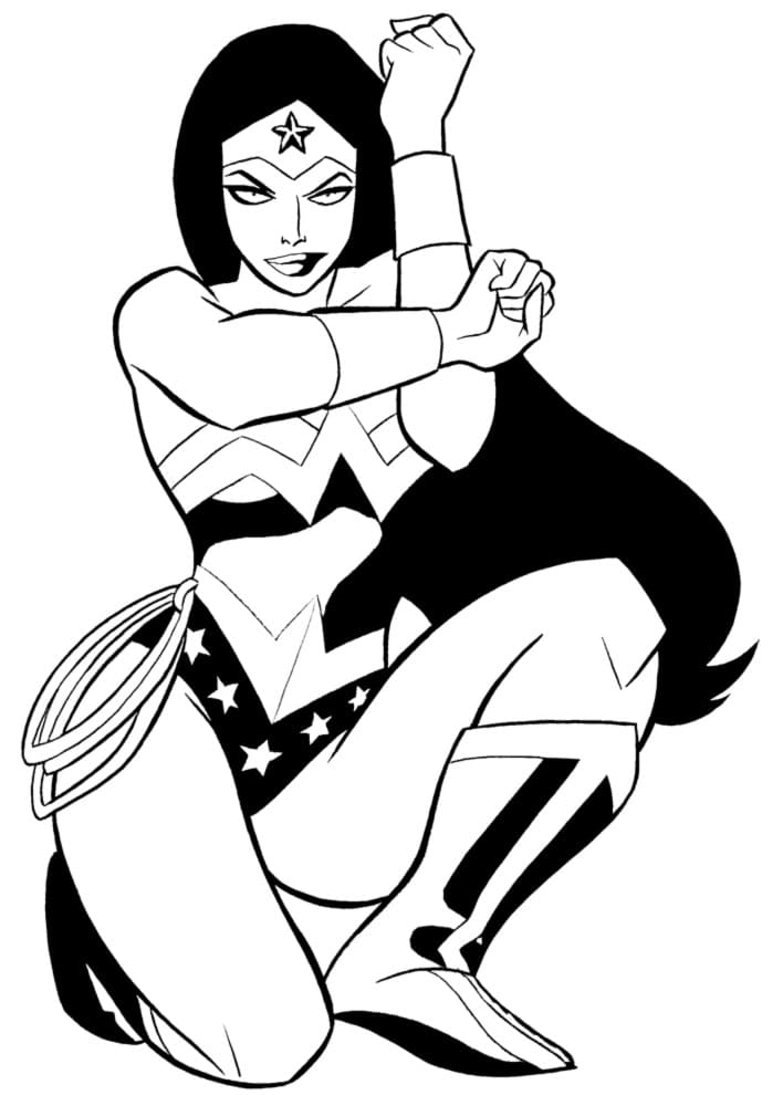 Wonder woman coloring pages