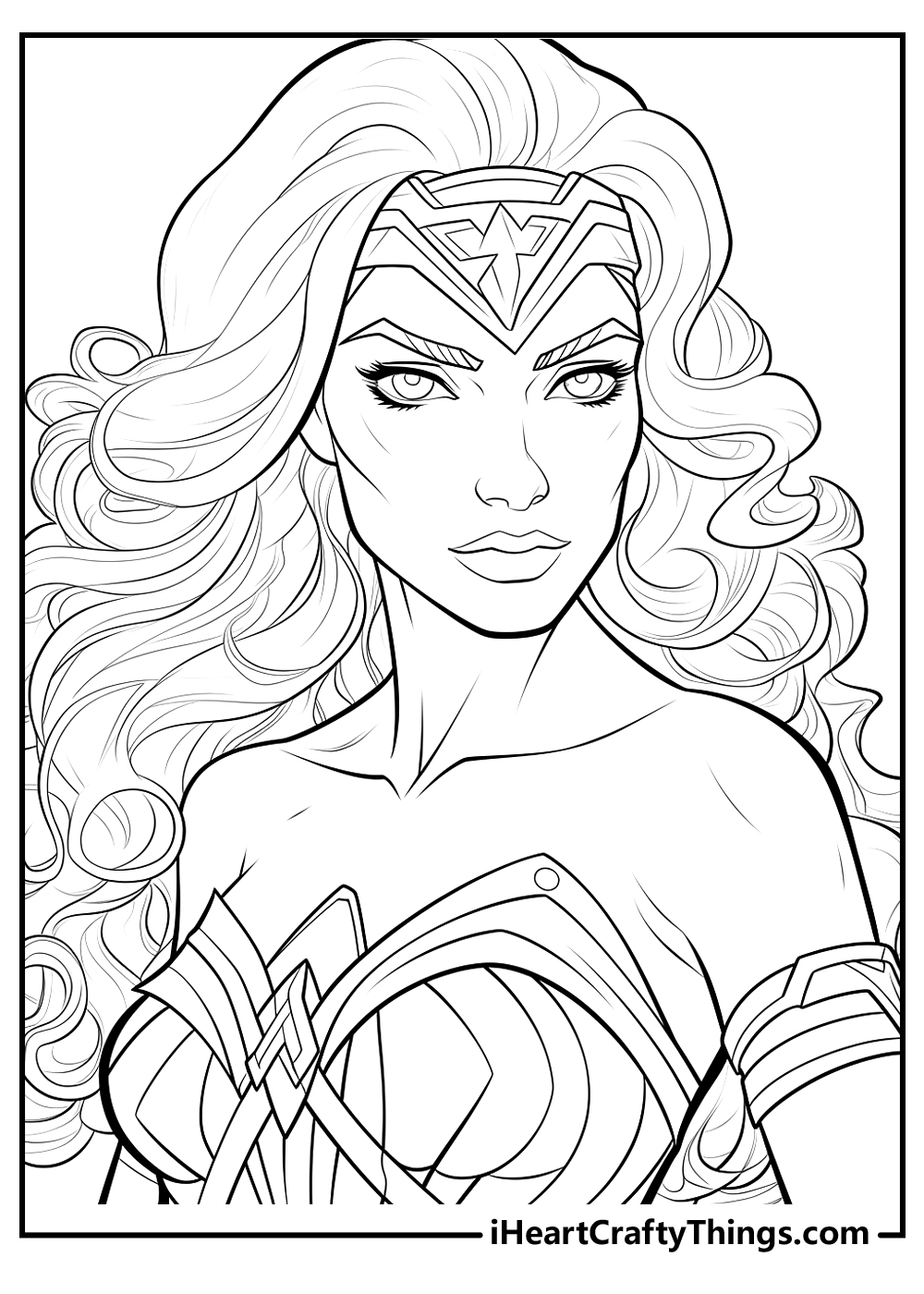 Wonder woman coloring pages free printables