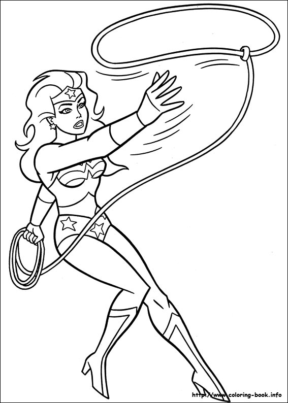 Wonder woman coloring picture