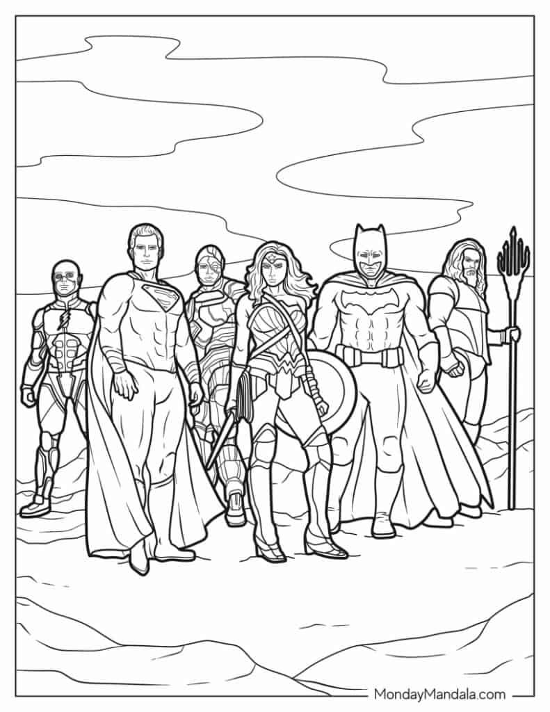 Wonder woman coloring pages free pdf printables