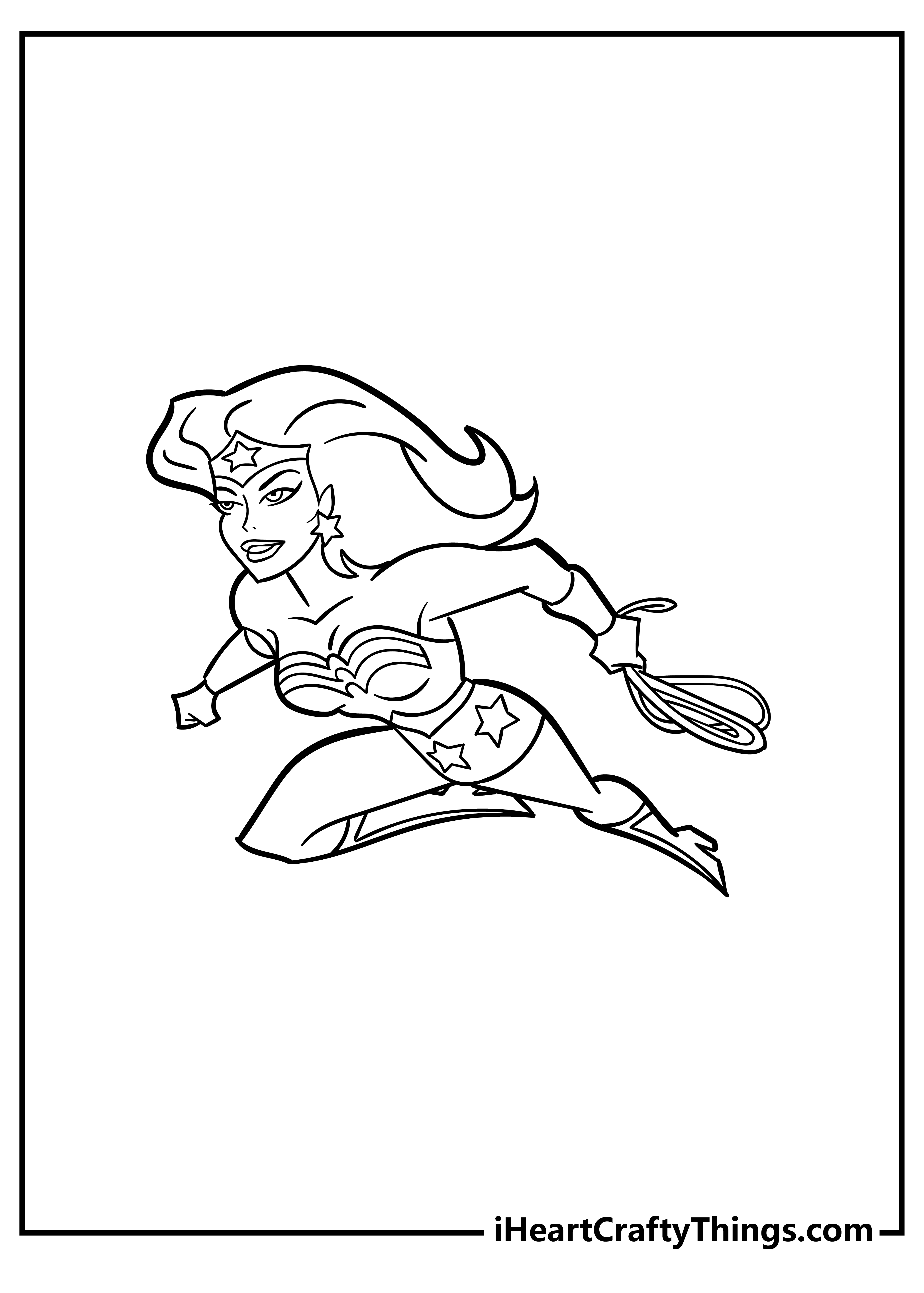 Wonder woman coloring pages free printables