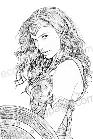 Wonder woman coloring pages