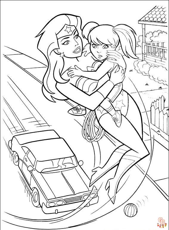 Wonder woman coloring pages