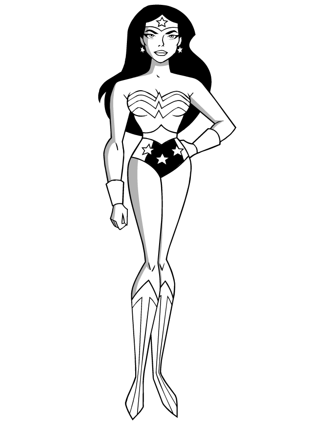 Wonder woman coloring pages