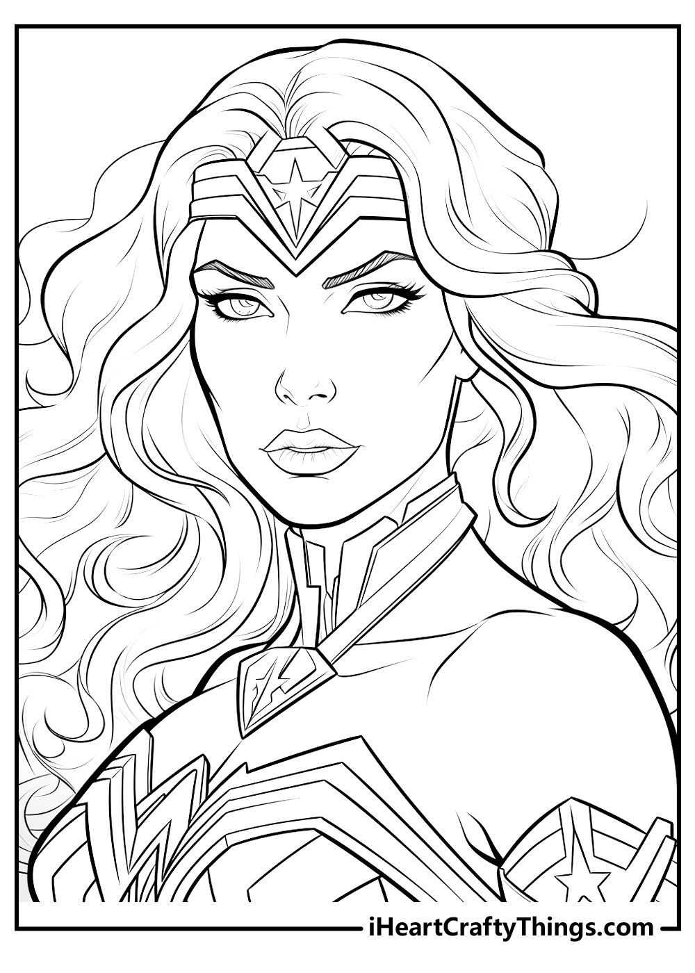 Wonder woman coloring pages free printables