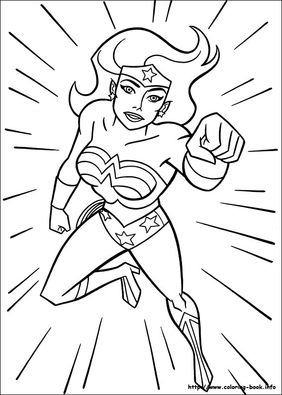 Wonder woman coloring picture