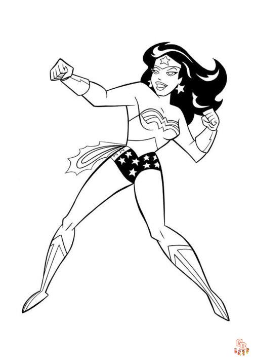 Wonder woman coloring pages