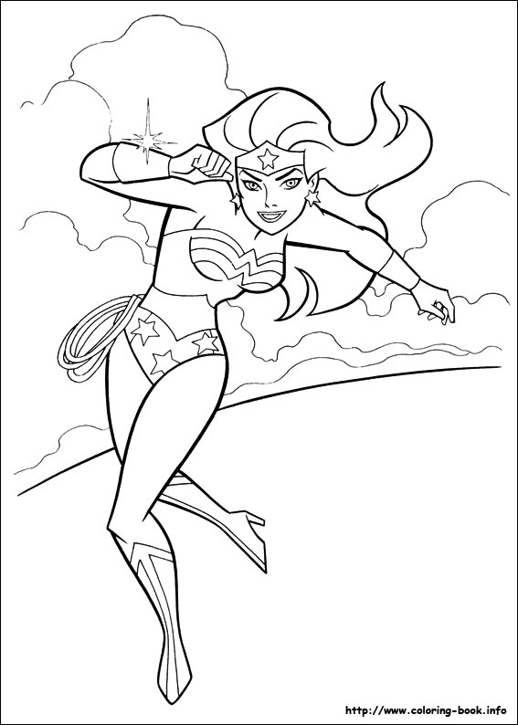 Wonder woman coloring picture