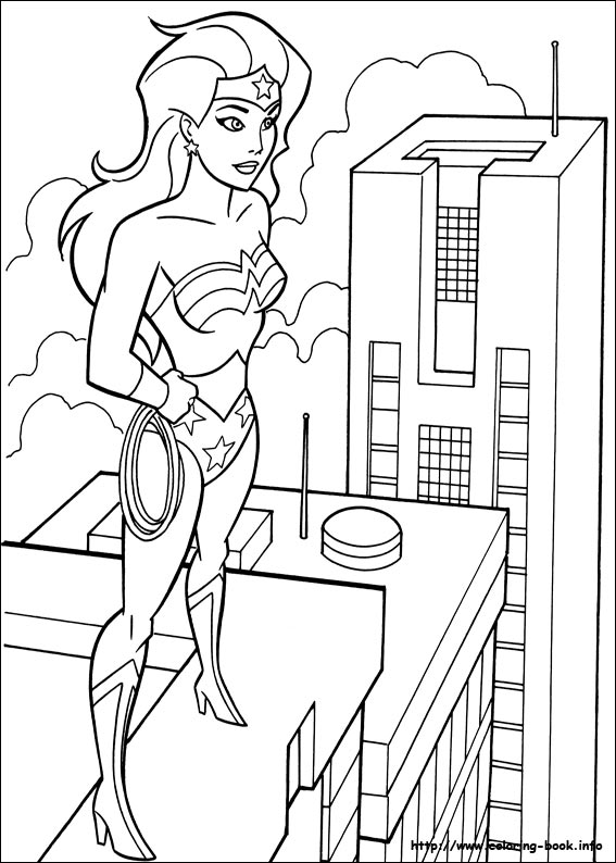 Wonder woman coloring picture