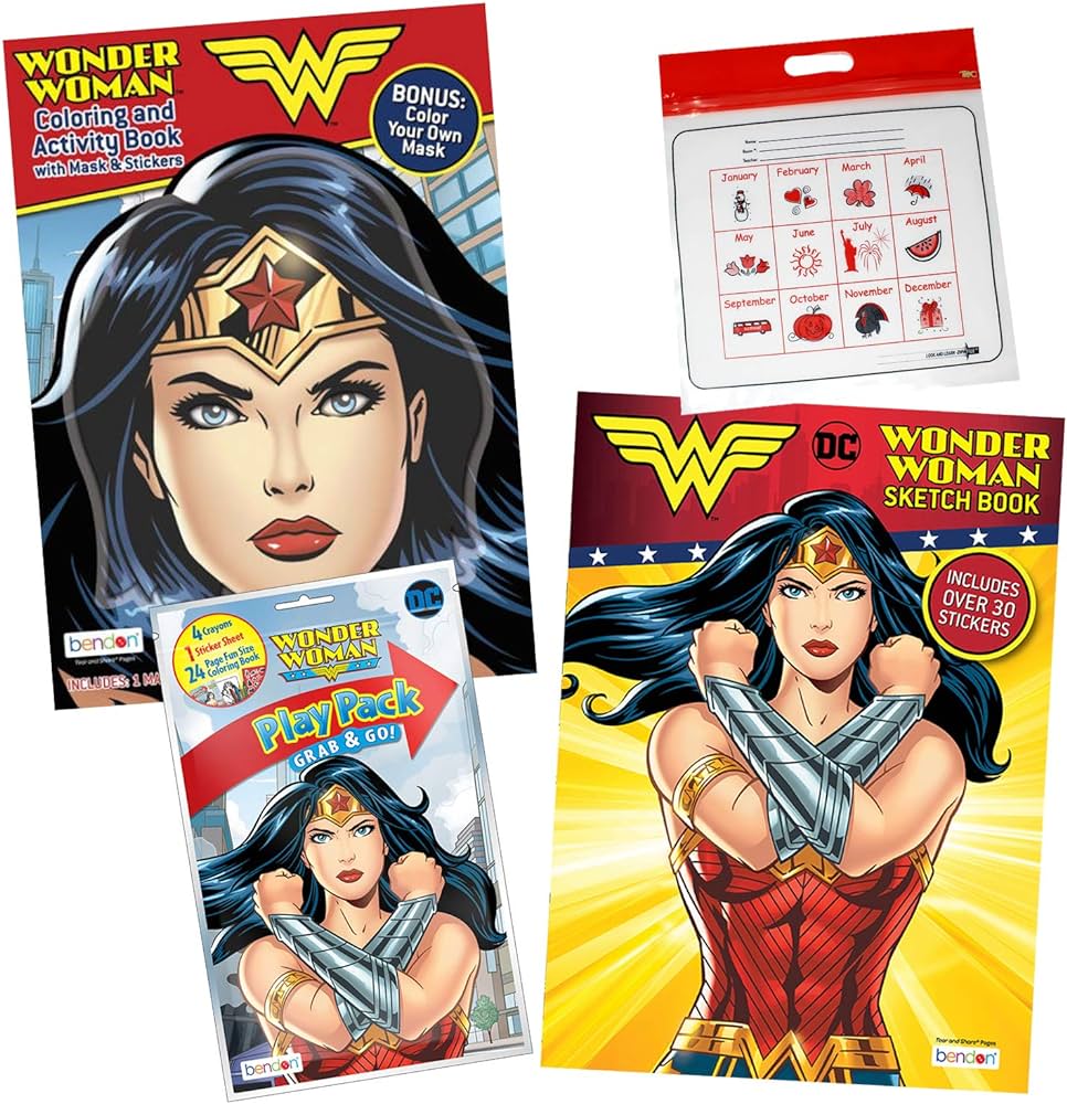 Wonder woman activity book pack coloring book comic