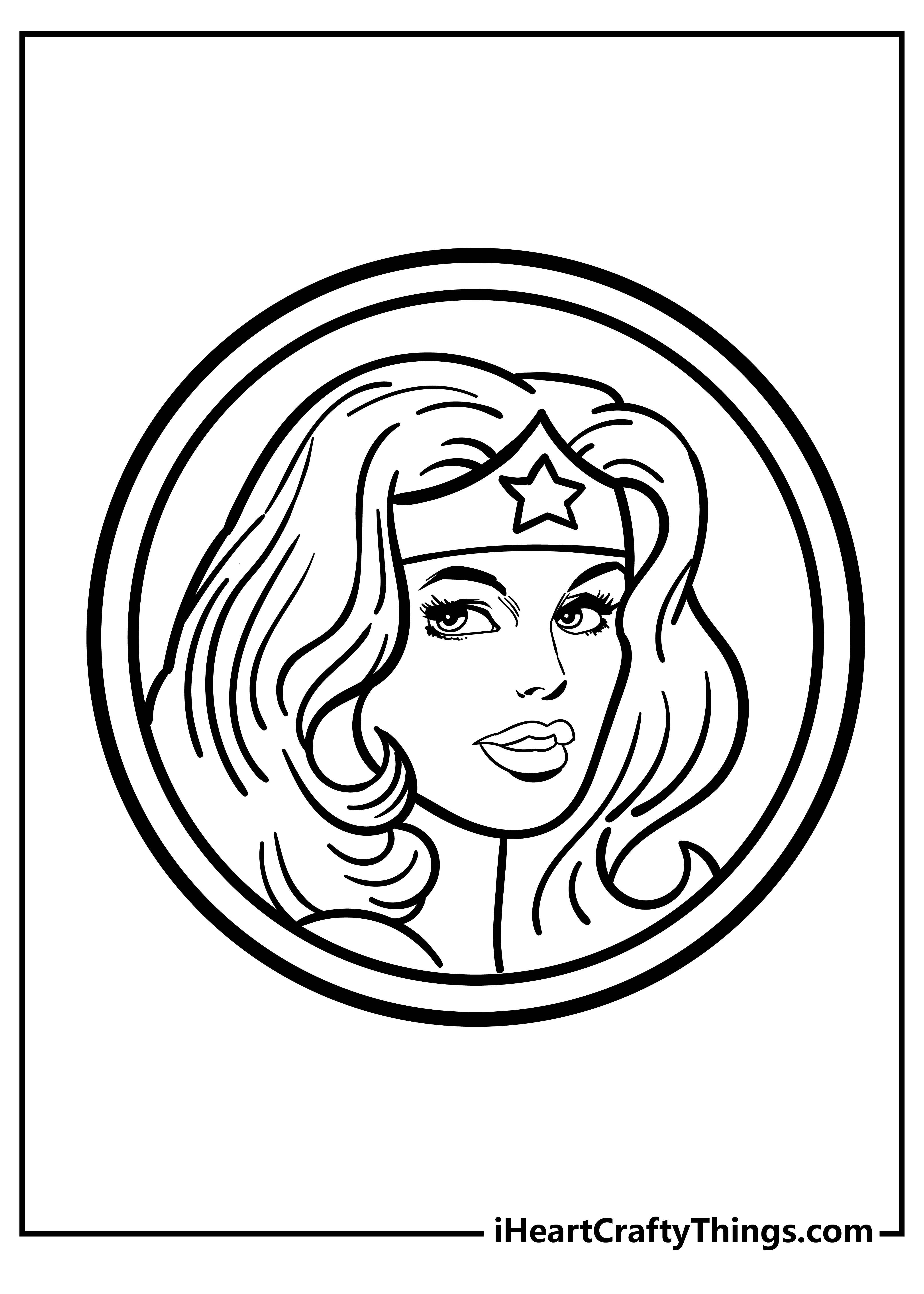 Wonder woman coloring pages free printables