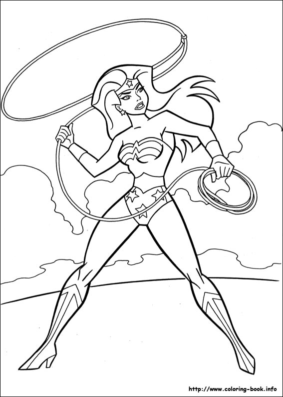 Wonder woman coloring picture