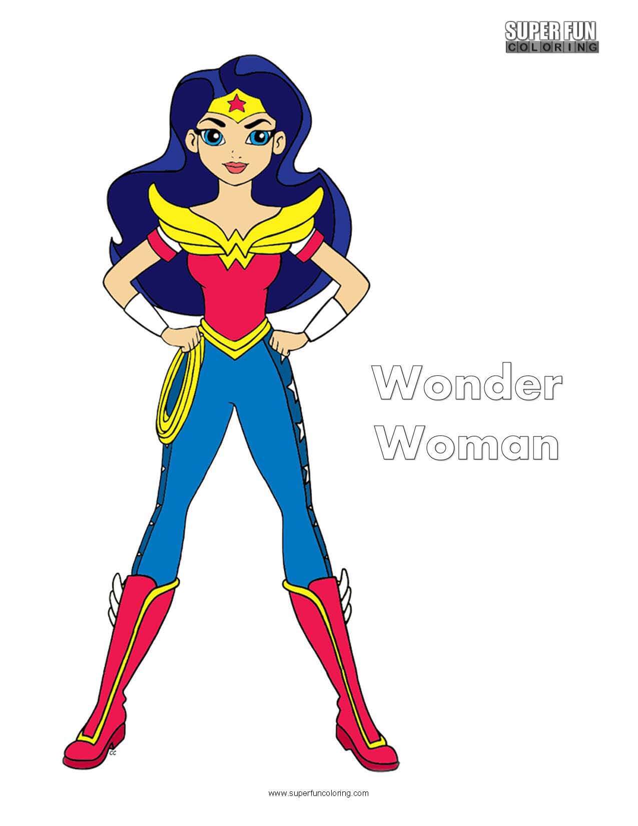 Wonder woman coloring page