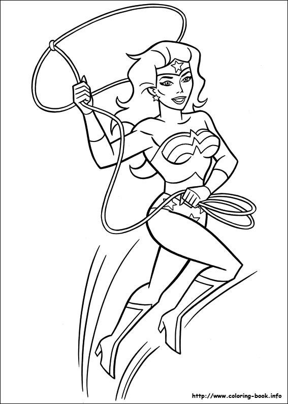 Wonder woman coloring picture